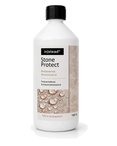 1-Liter-Flasche in|stead STONE PROTECT, biobasiertes Steinschutzöl