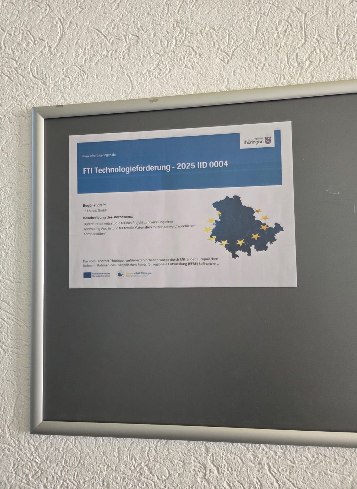 Aushang zur FTI Technologieförderung (2025 IID 0004)